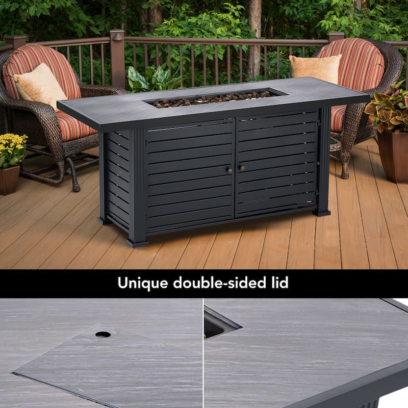 52 Inch Propane Fire Pit Table 50000BTU