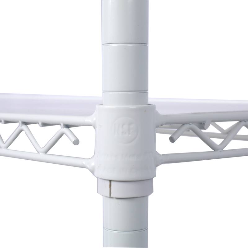 2450lbs Heavy Duty Adjustable Storage Rack with Wheels & Shelf Liners