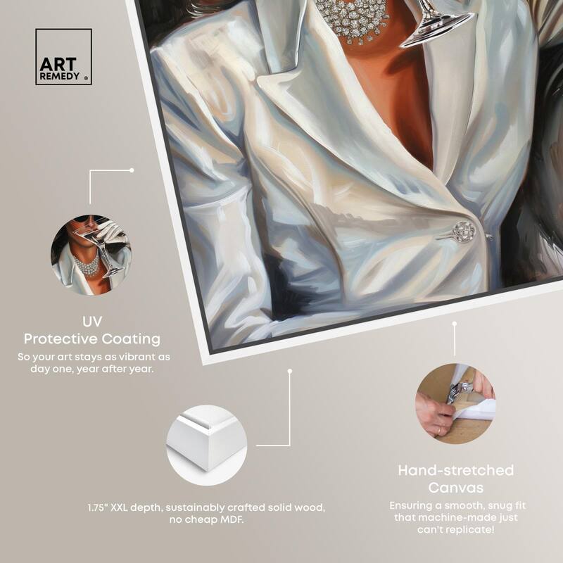 Time for a Martini Canvas by Art Remedy