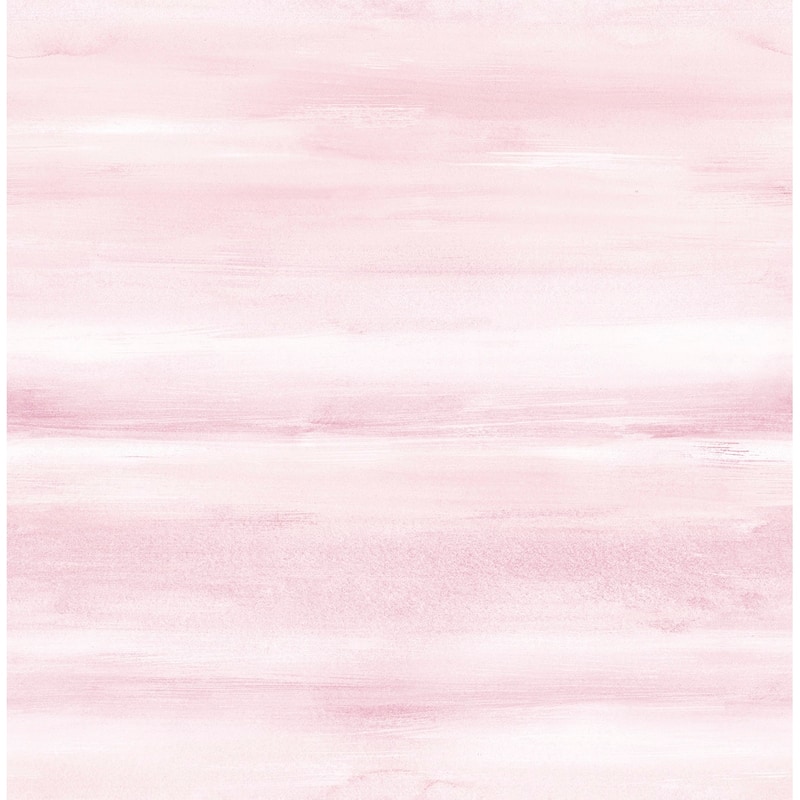 Seabrook Designs Day Dreamers Watercolor Unpasted Wallpaper - 20.5 in. W x 33 ft. L - Blush