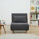 preview thumbnail 4 of 54, Tustin Upholstered Convertible Lounge/ Sleeper Chair CHARCOAL