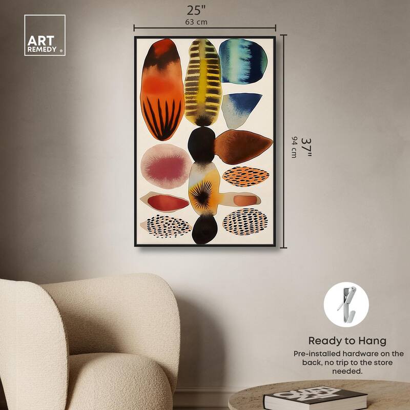 Assembled Pieces I Canvas by Art Remedy
