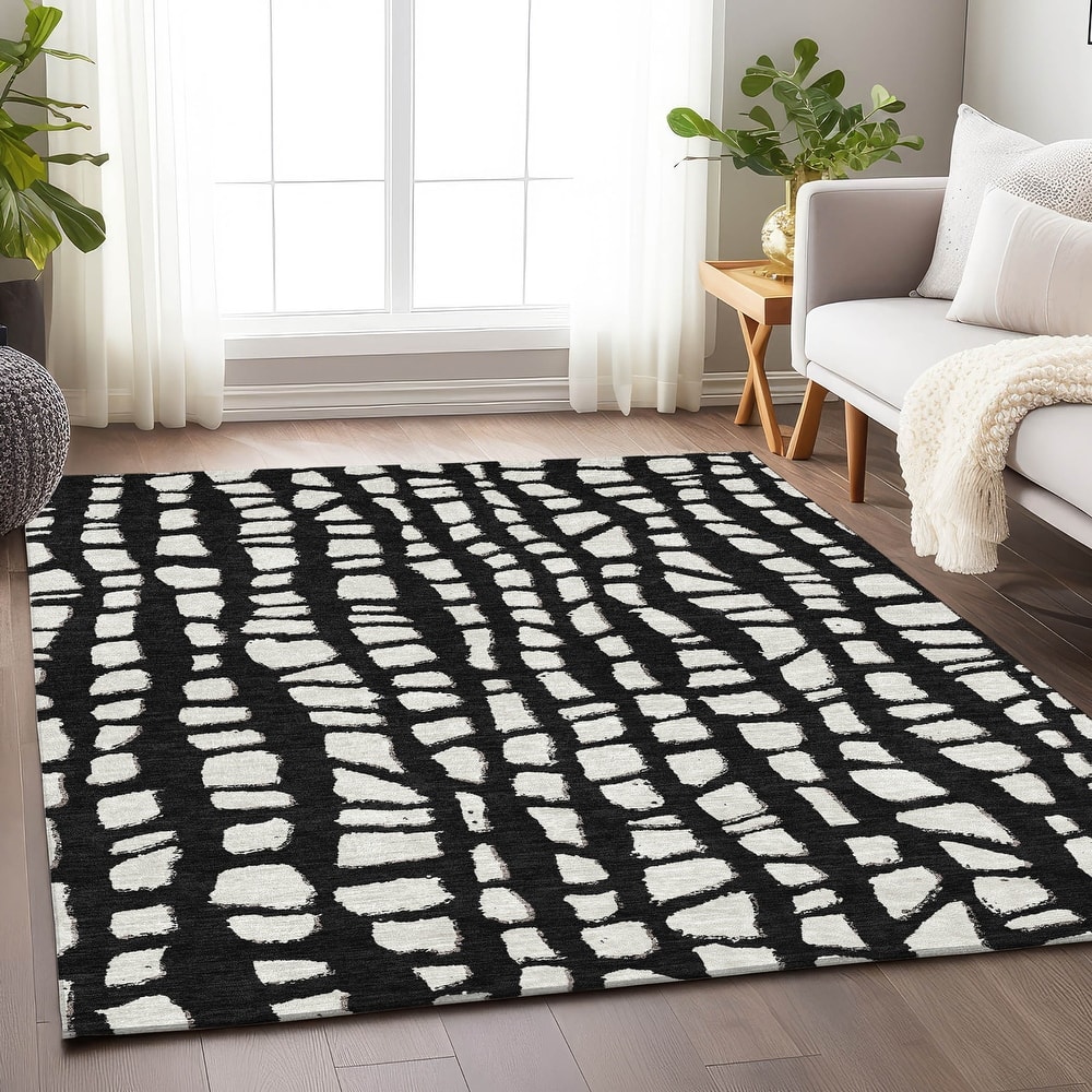 Premium Washable Super Soft Contemporary Cobble Mayfield Rug