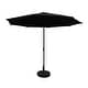 preview thumbnail 7 of 9, St. Kitts 10-foot Aluminum Patio Market Umbrella Black