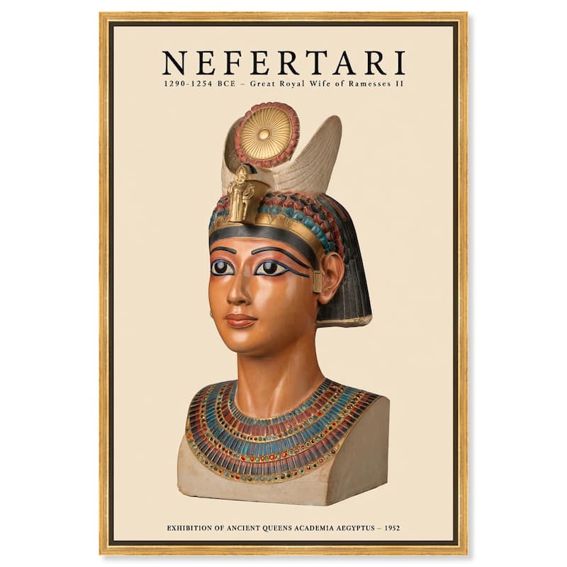 Ancient Egyptian Queen Canvas by Art Remedy - Gold - 30" x 45"