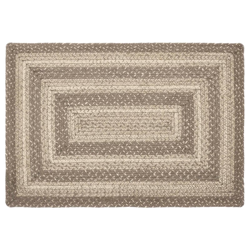 Cobblestone Jute Rug Rect w/ Pad 20x30 - 20" x 30" Rectangle