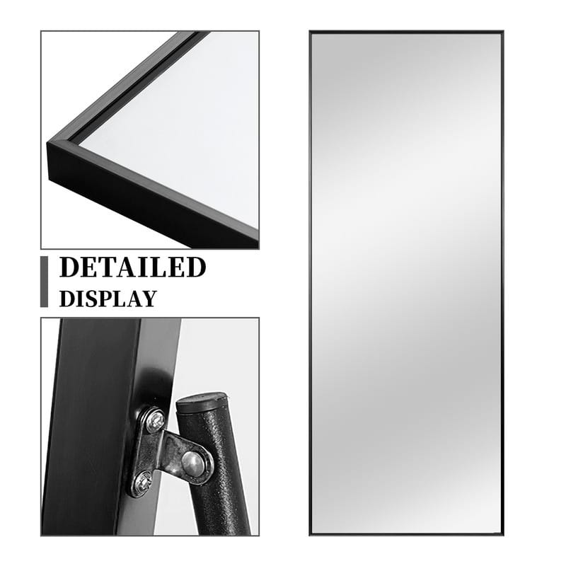 Full Length Free Standing Body Mirror Metal Framed Wall Mirror Large Floor Mirror