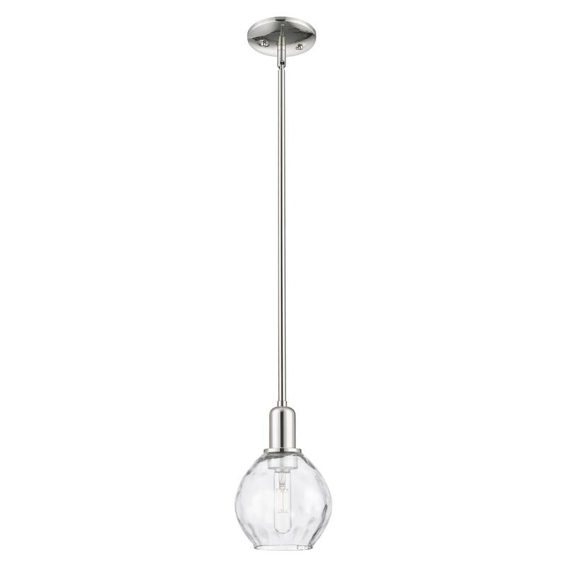Innovations Lighting Endless Possibilities Arcadia - Waverly - 1 Light 6" Stem Hung Mini Pendant - Polished Nickel