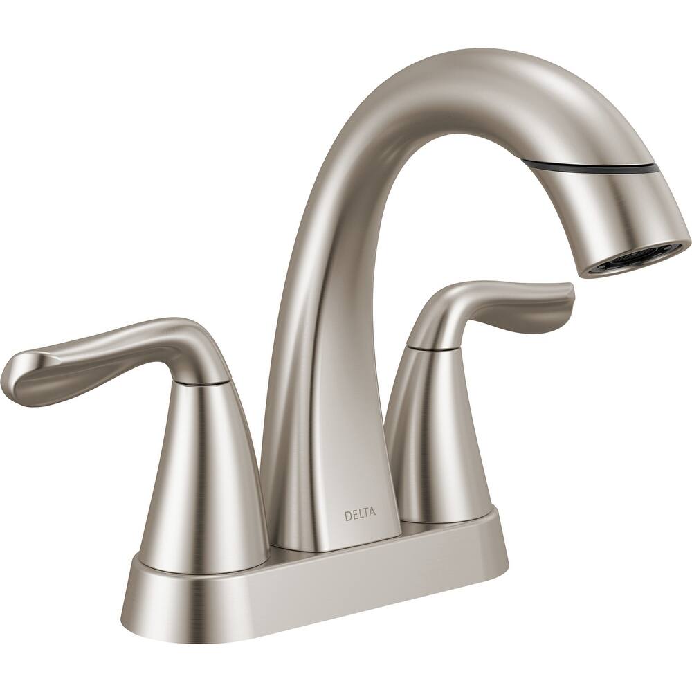 Delta 25840LF-PD Arvo 1.2 GPM Centerset Bathroom Faucet with Pull Down