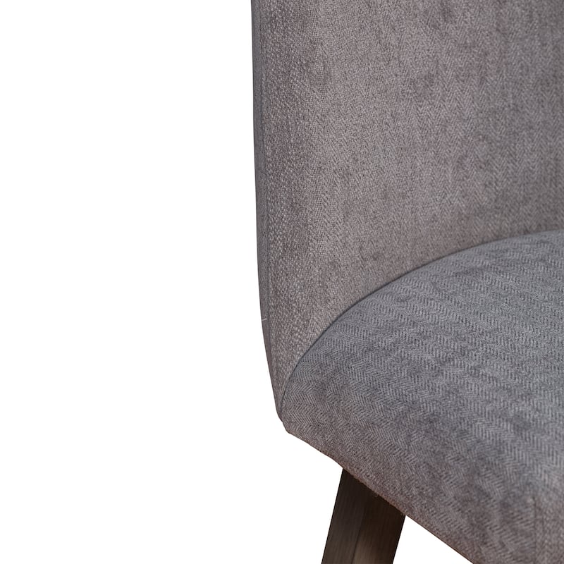 Amalie Upholstered Bar Stool, Swivel Counter Chair with Solid Wood Frame
