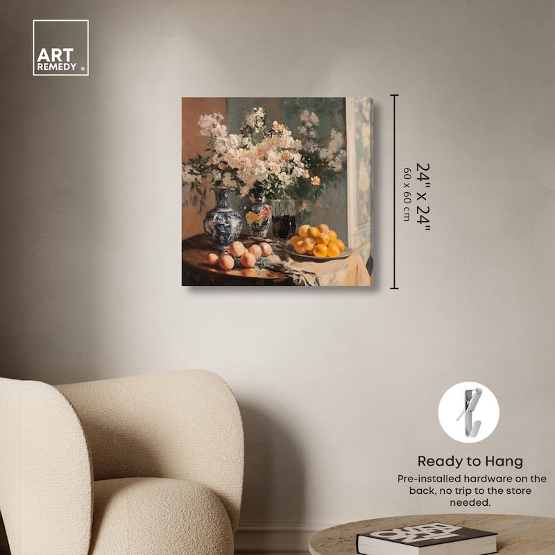Afternoon Still Life Canvas by Art Remedy, Gallery Wrapped