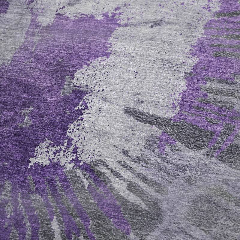 Premium Machine Washable Contemporary Abstract Sherpa Throw Blanket