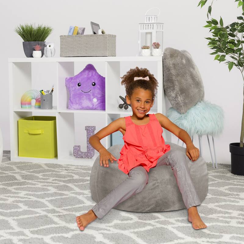 Kids Bean Bag Chair, Big Comfy Chair - Machine Washable Cover