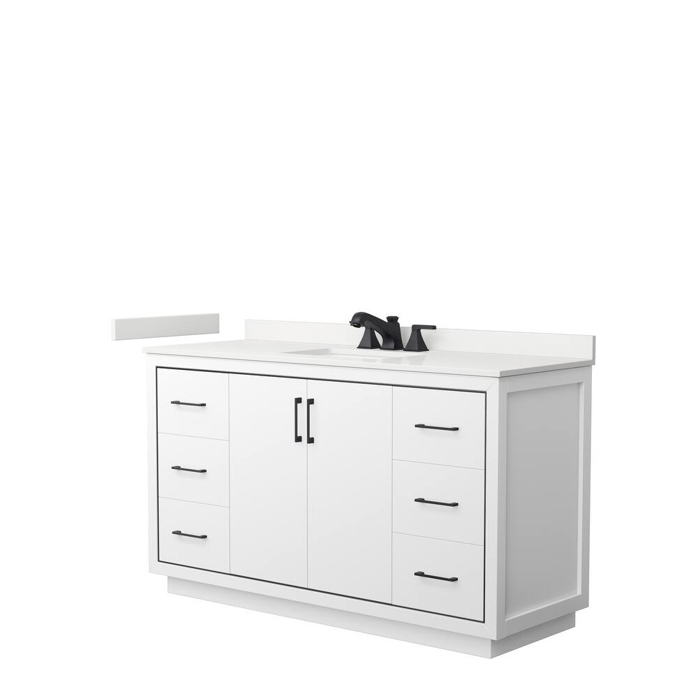Icon 60-inch Single Vanity, Quartz Top