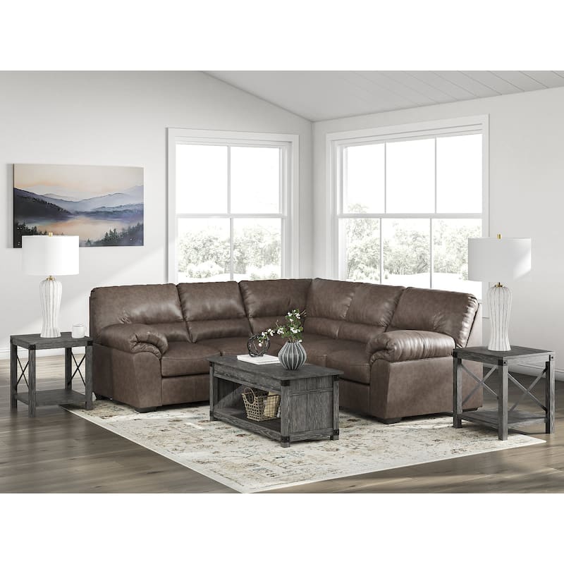 Signature Design by Ashley Whitlock Dark Brown 2-Piece Sectional - Left Facing