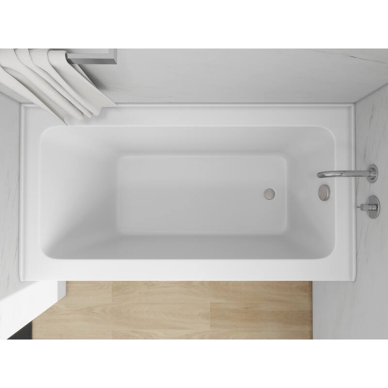 Vanity Art Alcove Soaking Acrylic Bathtub