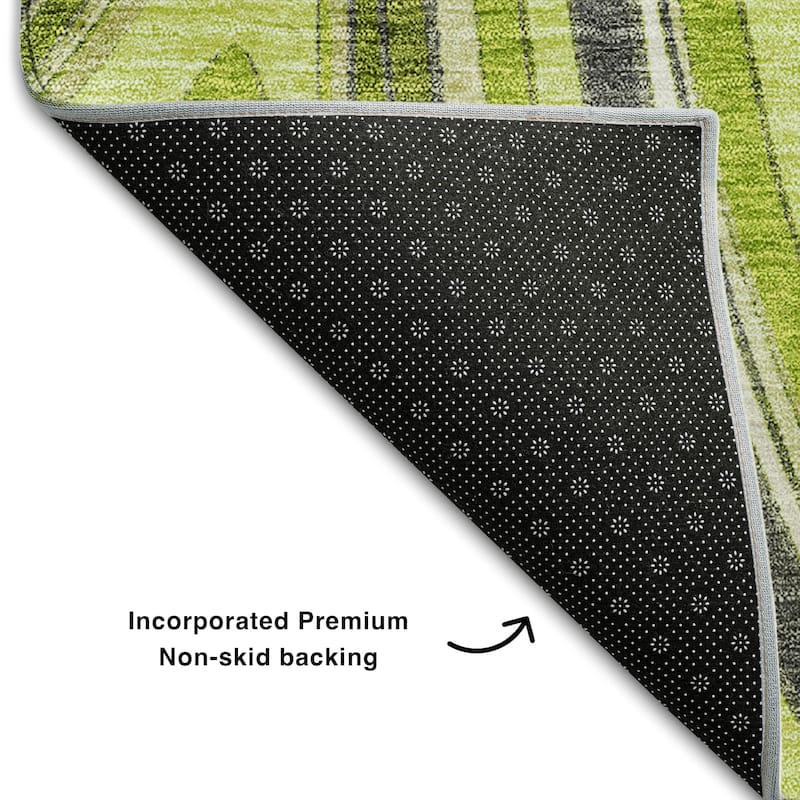 Premium Washable Super Soft Modern Waves Mayfield Rug