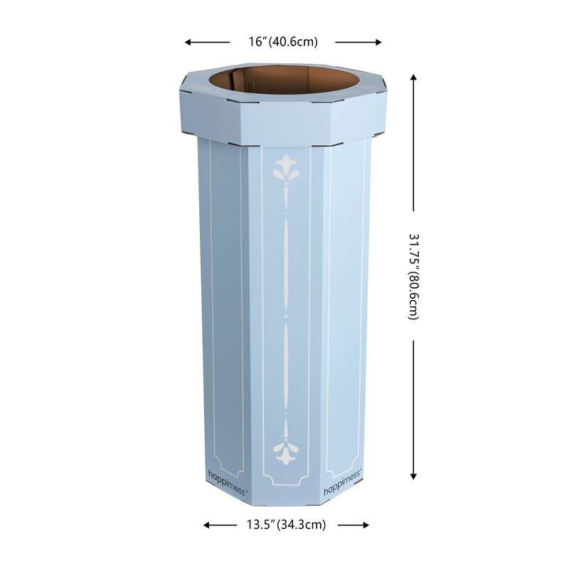 25-Gallon Disposable Cardboard Event Trash Can and Recycling Bin (Set of 2)