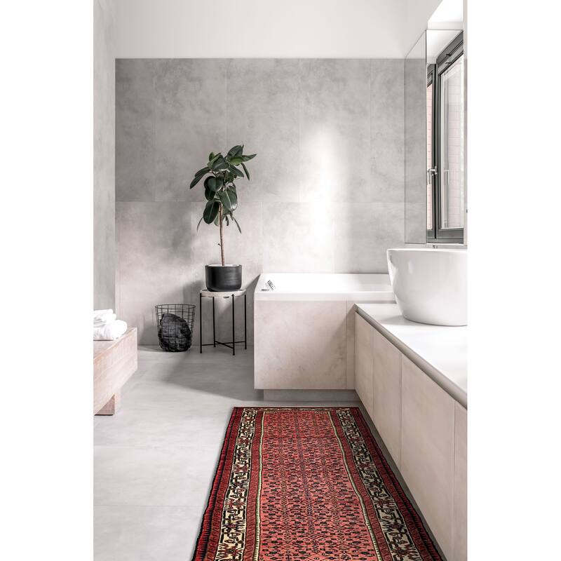 ECARPETGALLERY Hand-knotted Andelz Dark Copper Wool Rug - 2'9 x 9'10