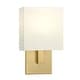 preview thumbnail 19 of 61, Wall Sconce Light With White Fabric Shade