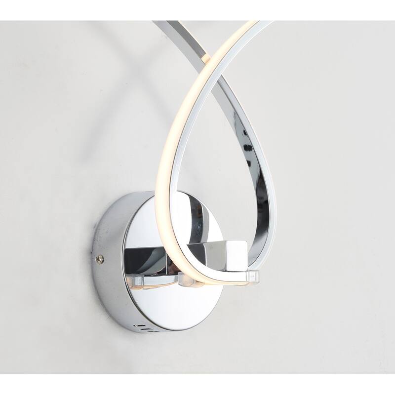 2-Light Chrome Wall Sconce With Acrylic Diffusers