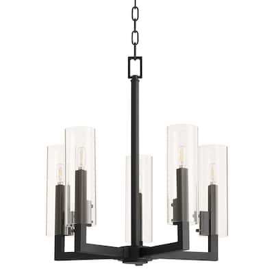 Quorum International 6277-5 Harbin 5 Light 23" Wide Chandelier