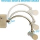 preview thumbnail 5 of 8, 15.75" 3CCT Dimmable LED Picture Light, Antique Brass Swivel Metal Artwork Lamps, Plug-in & Hardwired, CRI 90 - 2PACK