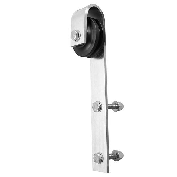 6 Ft Stainless Steel Sliding Barn Wood Door Hardware Track Set Overstock 31706338