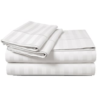 Luxury 500 Thread Count Egyptian Cotton Solid or Striped Sheet Set