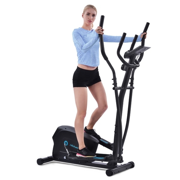 Nestfair Elliptical Trainer Machine Upright Exercise Bike with 8