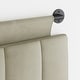 preview thumbnail 46 of 58, Nathan James Remi Wall Mount Tufted Headboard with Adjustable Straps and Black Metal Rail