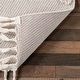 preview thumbnail 4 of 7, Nuloom Kilah Snowmen High-Low Kids Tasseled Area Rug