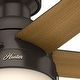 preview thumbnail 17 of 39, Hunter 46" Anslee Low Profile Ceiling Fan with LED Light Kit and Pull Chain