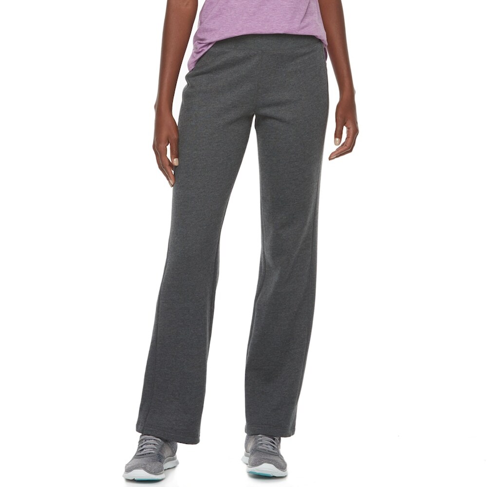 Shop Tek Gear Women S Mid Rise Fleece Lined Straight Leg Pants