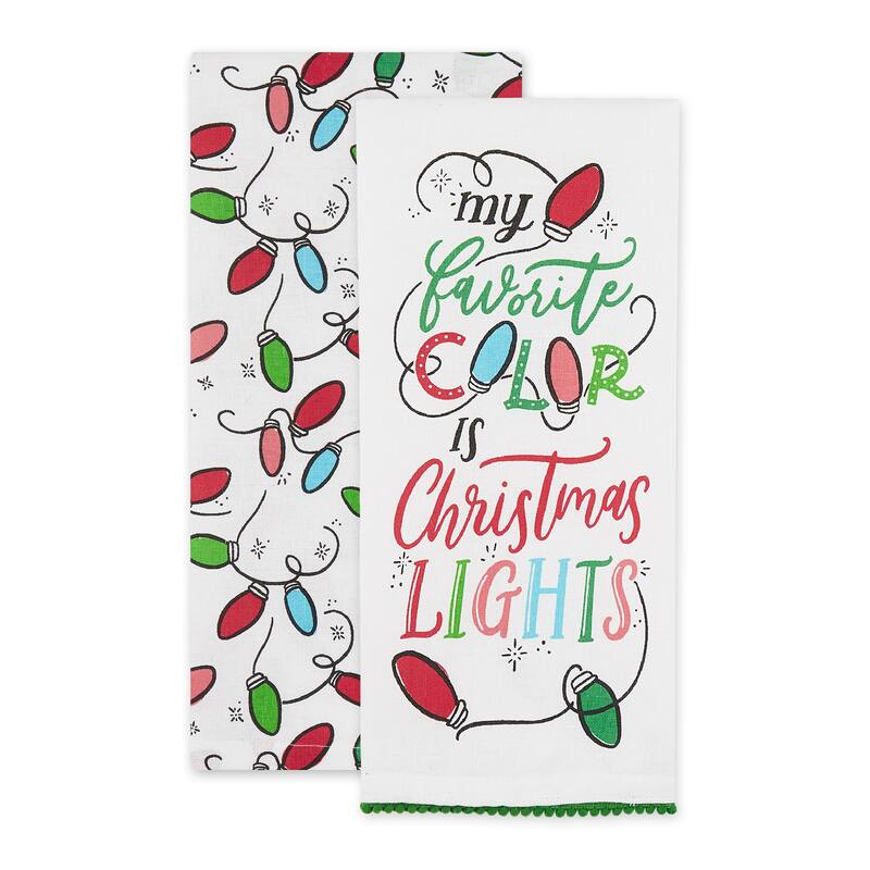 DII Assorted Christmas Printed Dishtowel