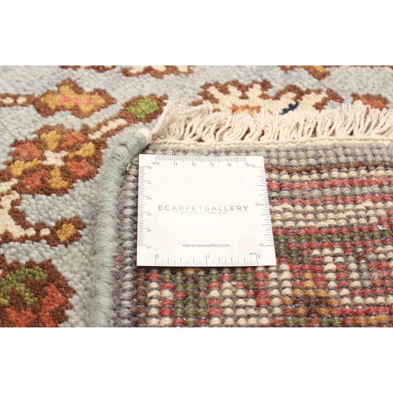 ECARPETGALLERY Hand-knotted Serapi Heritage Light Blue Wool Rug - 2'5 x 9'11