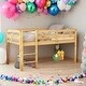 preview thumbnail 16 of 19, Modern Twin Size Wood Low Loft Beds With Ladder And Solid Construction For Kids Bedroom
