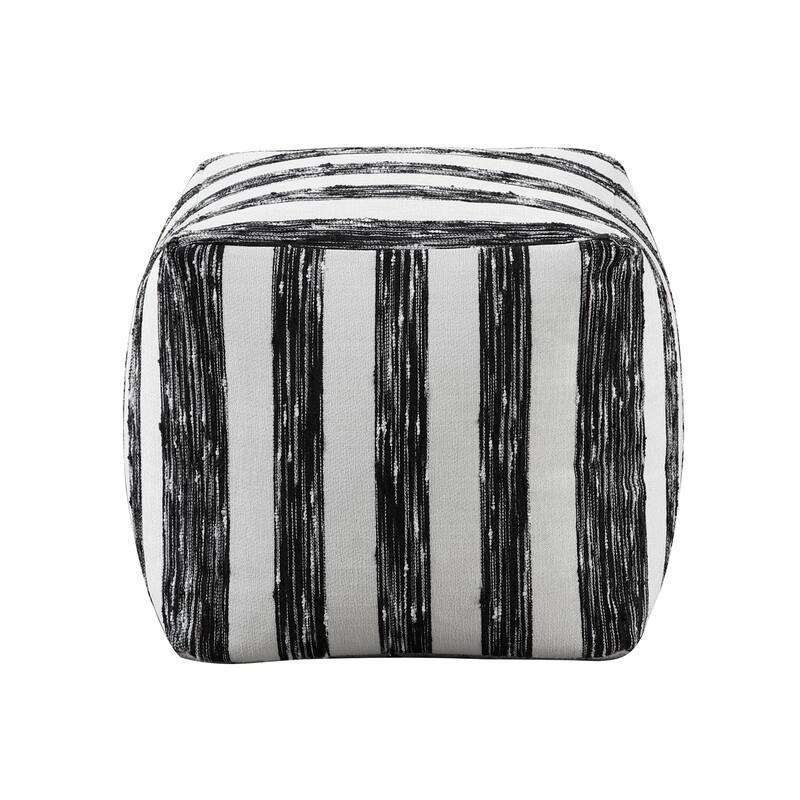 Modern Pouf Fabric Upholstered Ottoman, Non-Slip Floor Pouf, Bean Bag Chair, 1pc Sitting Pouf