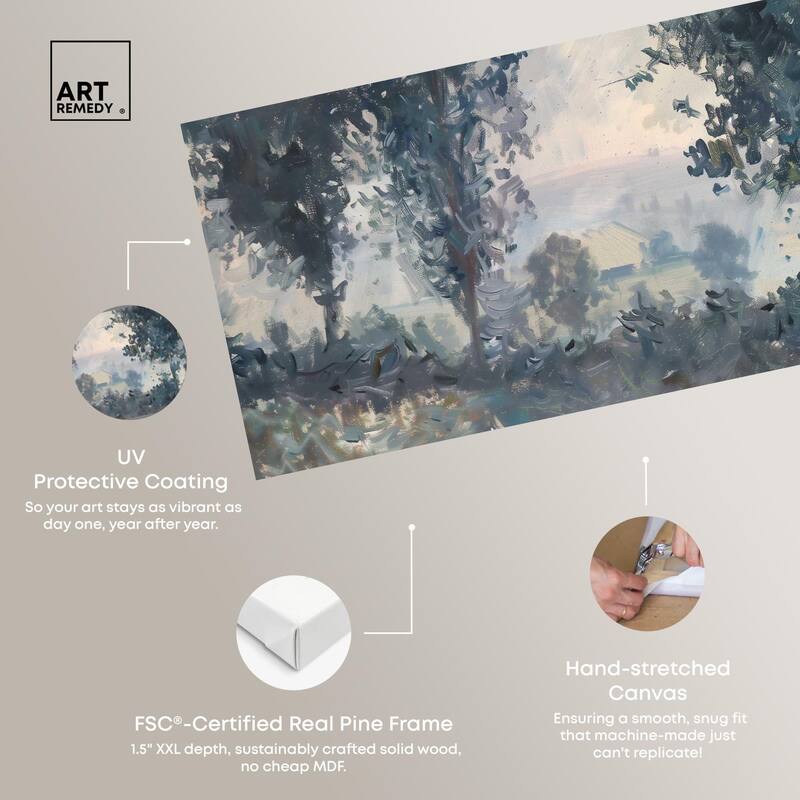 Early Morning Panoramic Canvas by Art Remedy, Gallery Wrapped