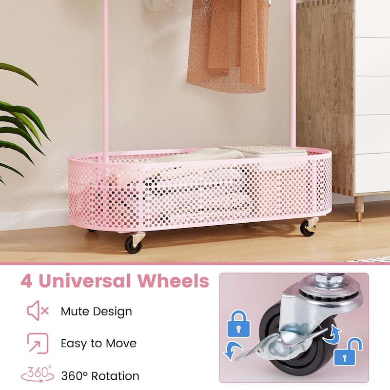 Costway Kid Clothes Rack with 3 Adjustable Heights Home Freestanding - See Details