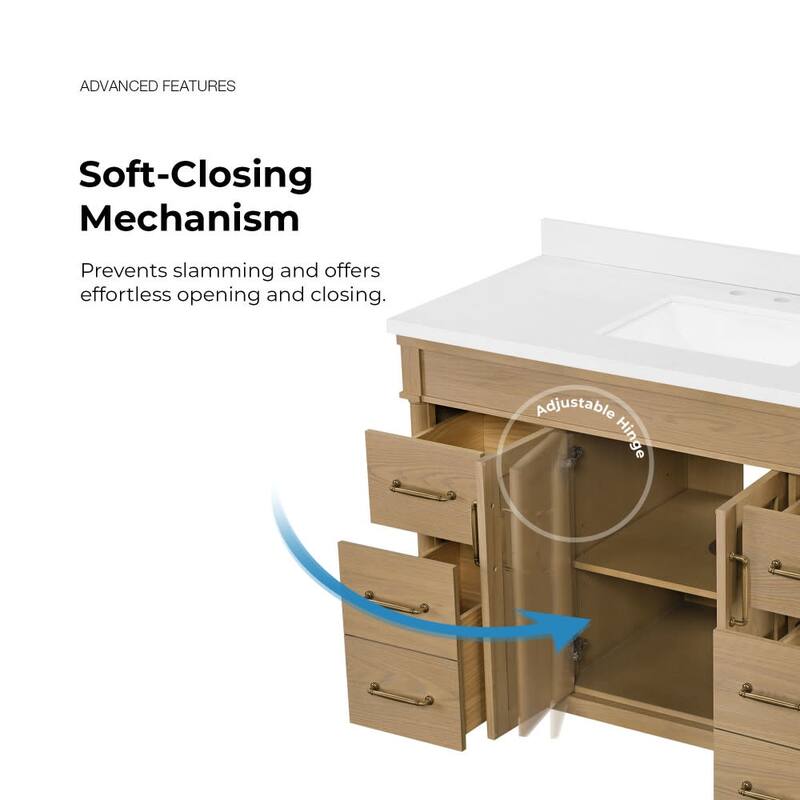 Ove Decors 15VVA-HIGH48 Salisbury 48" Free Standing Single Basin