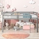preview thumbnail 1 of 7, Full Loft Bed with Ladder, Grey