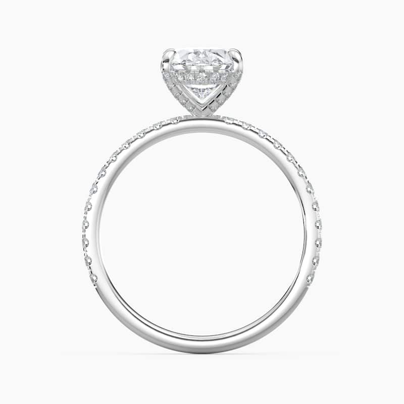 Auriya 14k Gold Lab Grown Oval Diamond Luxe Hidden Halo Engagement Ring 1.00 to 5.00 ct. tw. (F-G, VS)