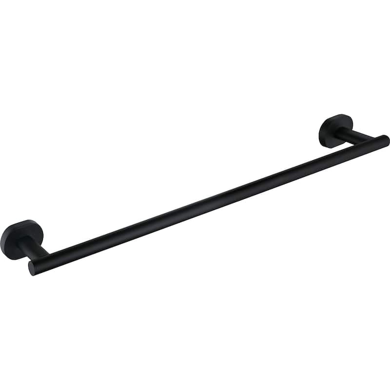 24in Towel Bar Rustproof Towel Holder - Black