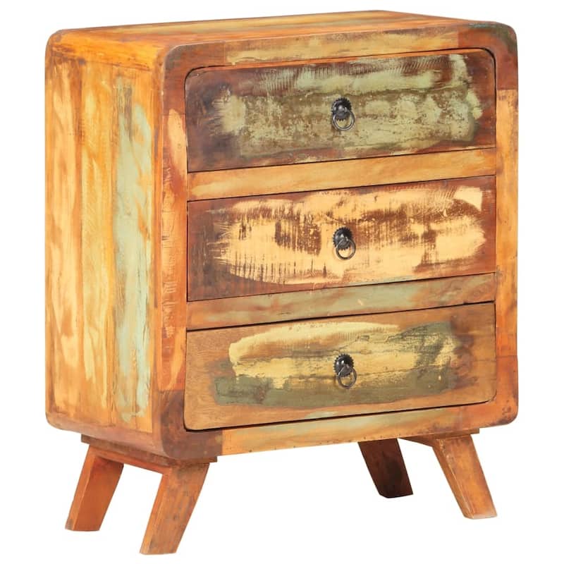 vidaXL Sideboard 23.6"x13.8"x29.5" Solid Reclaimed Wood