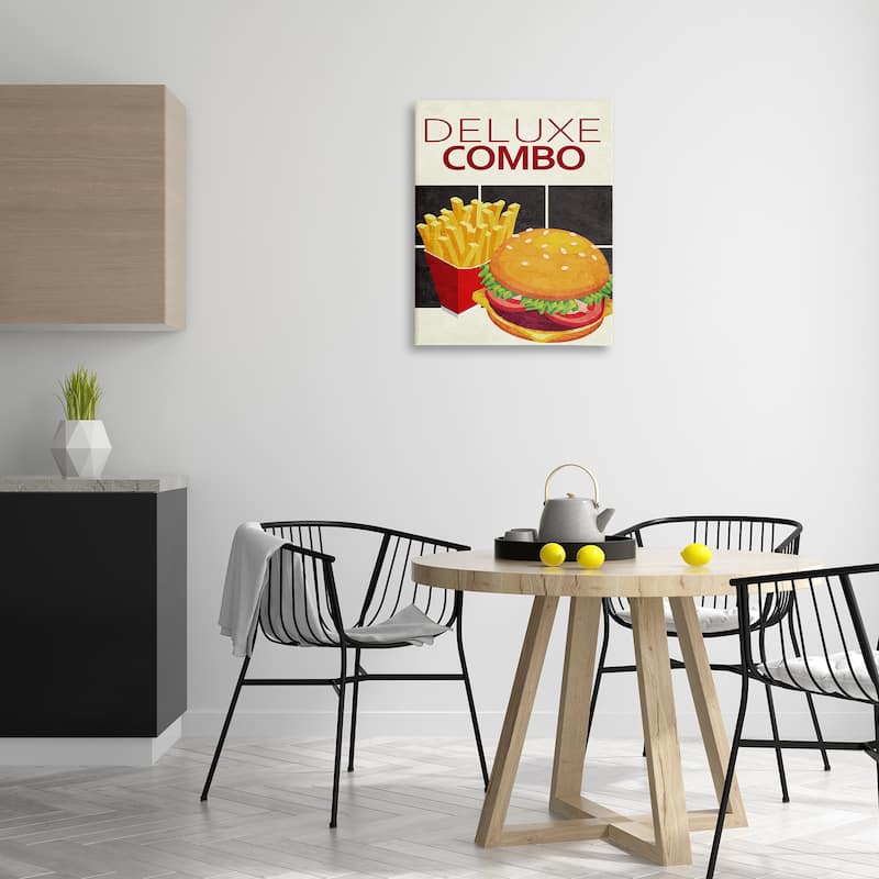 Stupell Deluxe Combo Fast Food Canvas Wall Art Design By Kim Allen