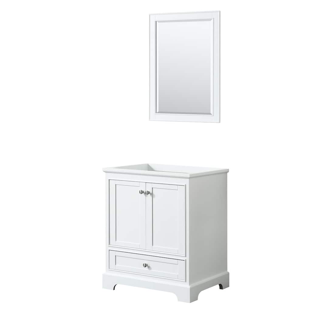 Wyndham Collection Deborah 29-1/4" Free Standing Single Wood Vanity
