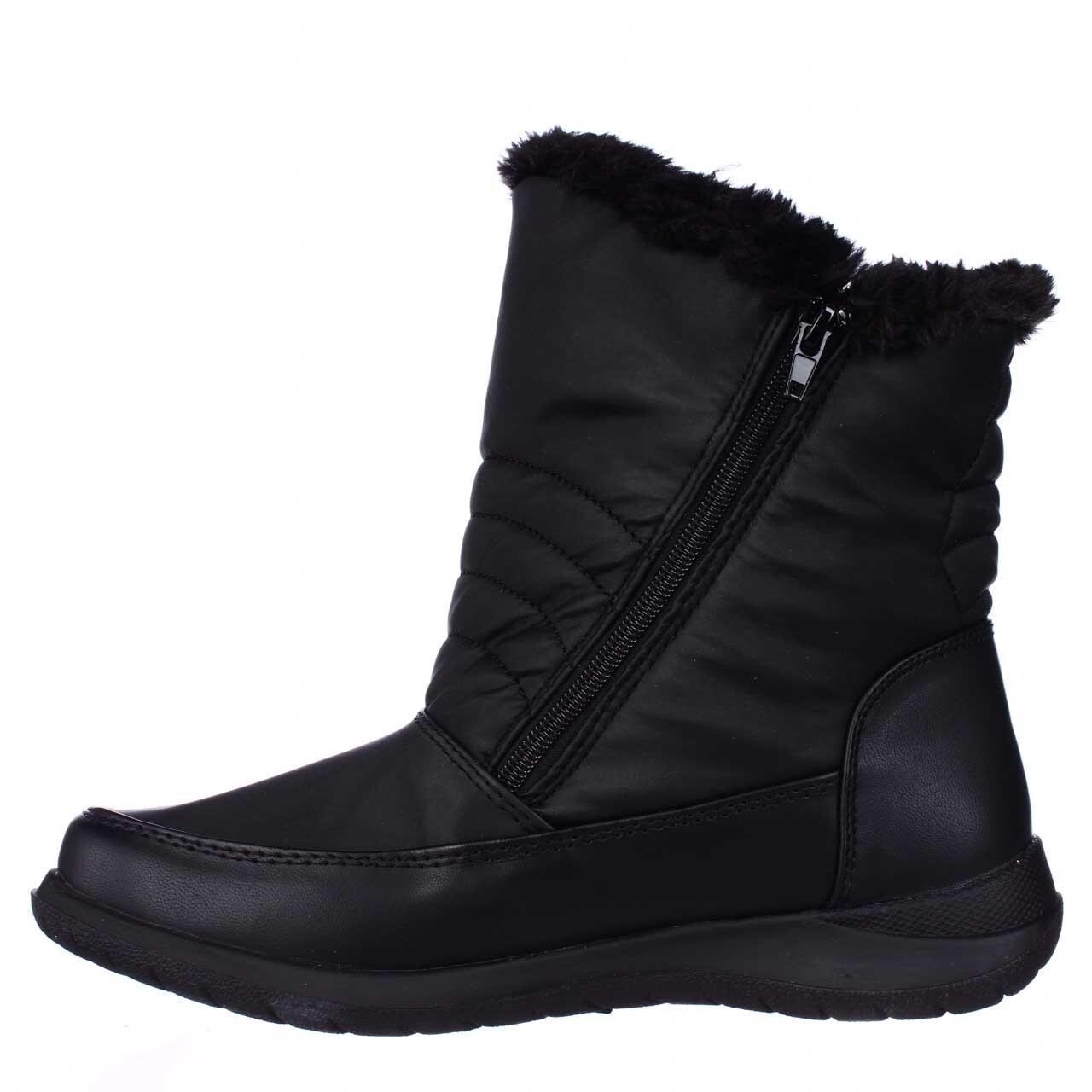 Shop Weatherproof Alex Mid Calf Faux Fur Lined Winter Boots Black