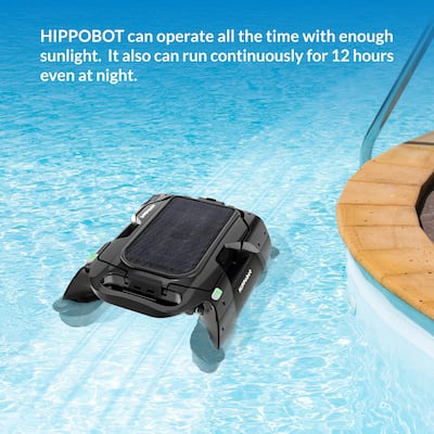 Solar Pool Cleaner w/ Remote - Auto Navigation, 24/7 Cleaning, Wall-Climbing, UV-Resistant