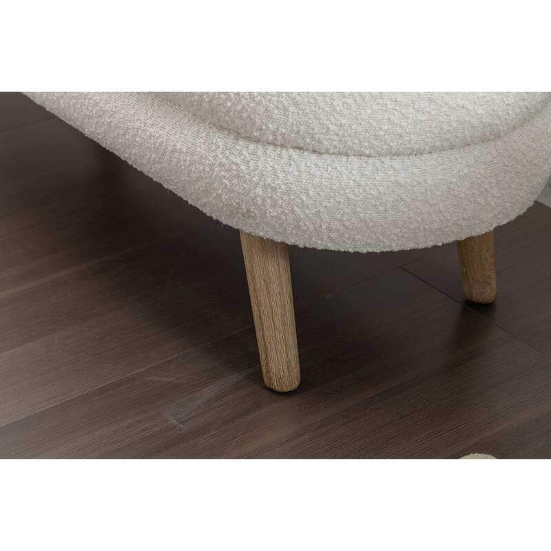 Upholstered Storage Bench with Wooden Legs